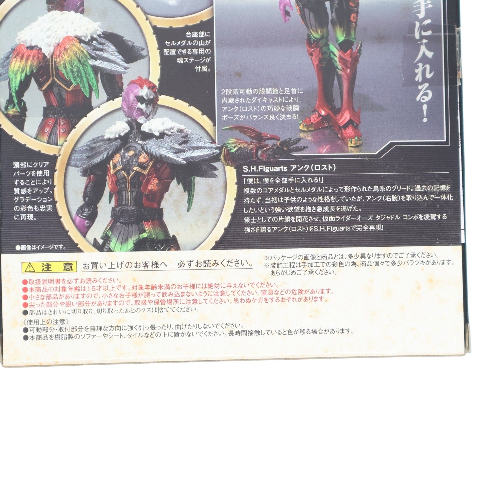 魂ウェブ商店限定 S.H.Figuarts(フィギュアーツ) アンク(ロスト) 仮面