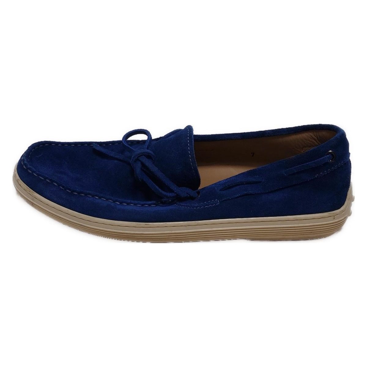 TOD'S デッキシューズ 27cm 紺×白×ボルドー イタリア製 TOD'S デッキ