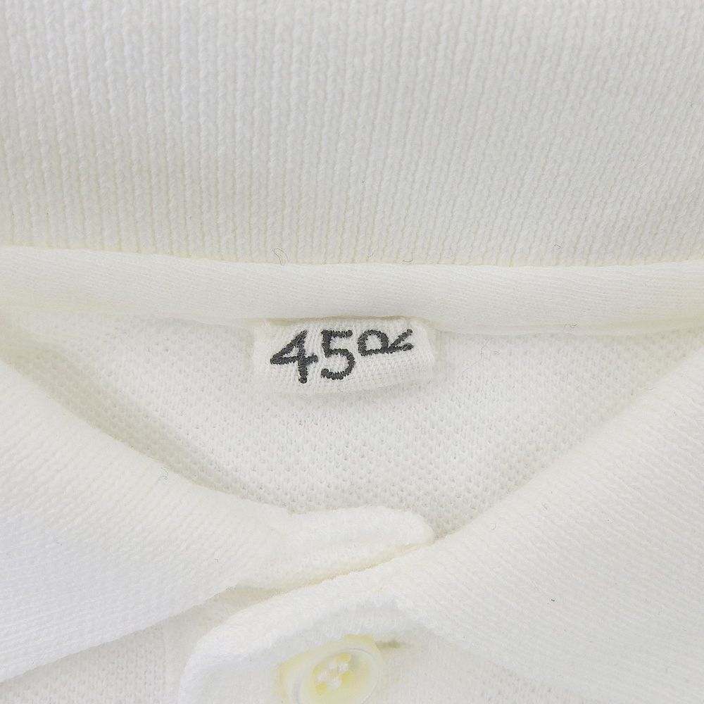 45R ジンバカノコの33色馬ポロ モスブルー 45R（フォーティファイブアール）の「ジンバカノコの馬ポロシャツ