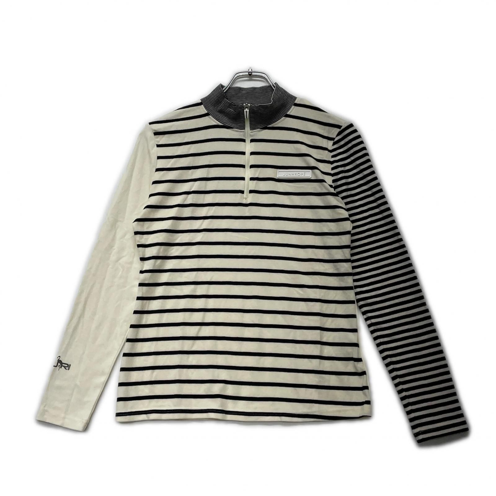 JUN&ROPE' 長袖シャツ 新品未使用 中古 レディース ジュン＆ロペ JUN&ROPE 長袖シャツ M 白×黒 クリーム