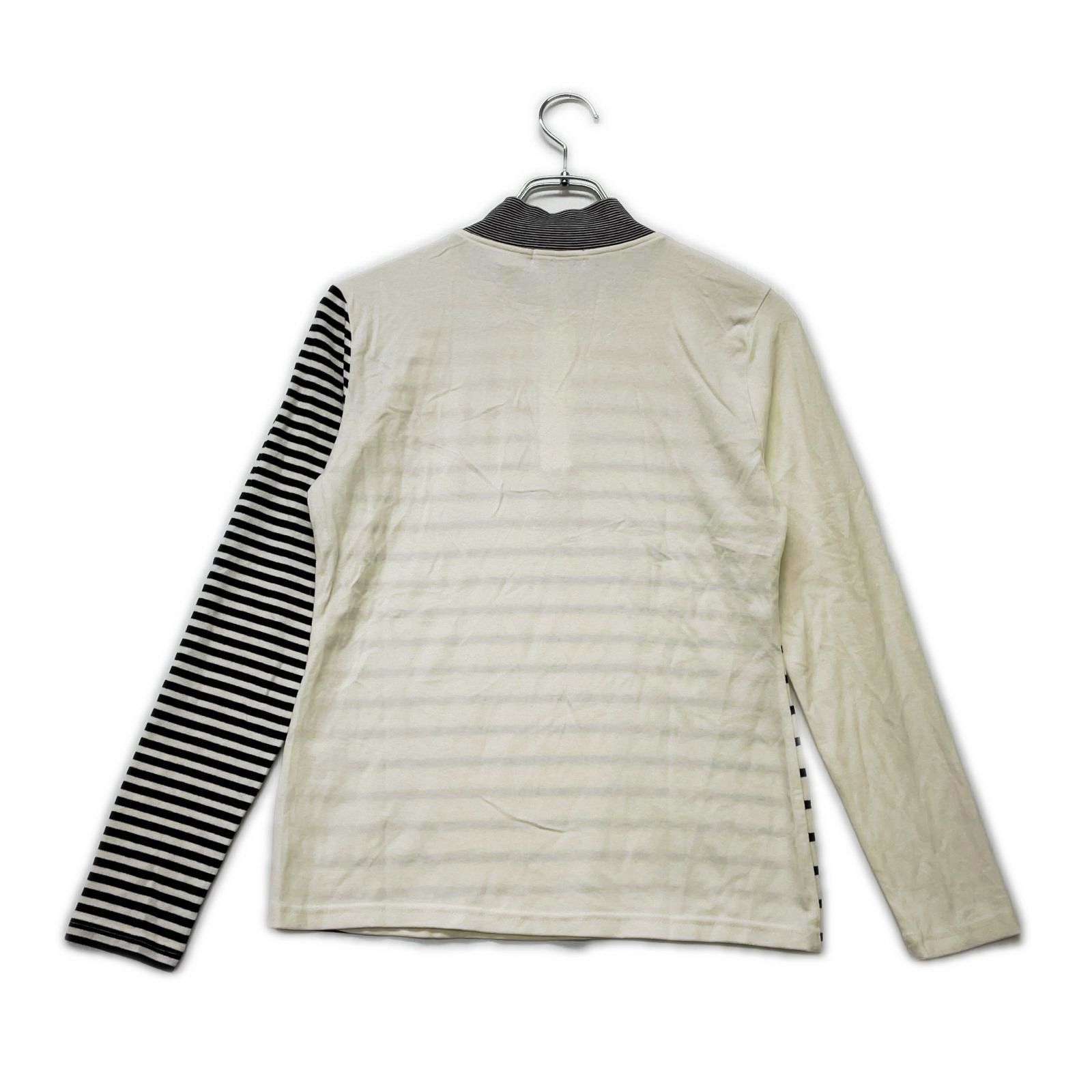 JUN&ROPE' 長袖シャツ 新品未使用 中古 レディース ジュン＆ロペ JUN&ROPE 長袖シャツ M 白×黒 クリーム