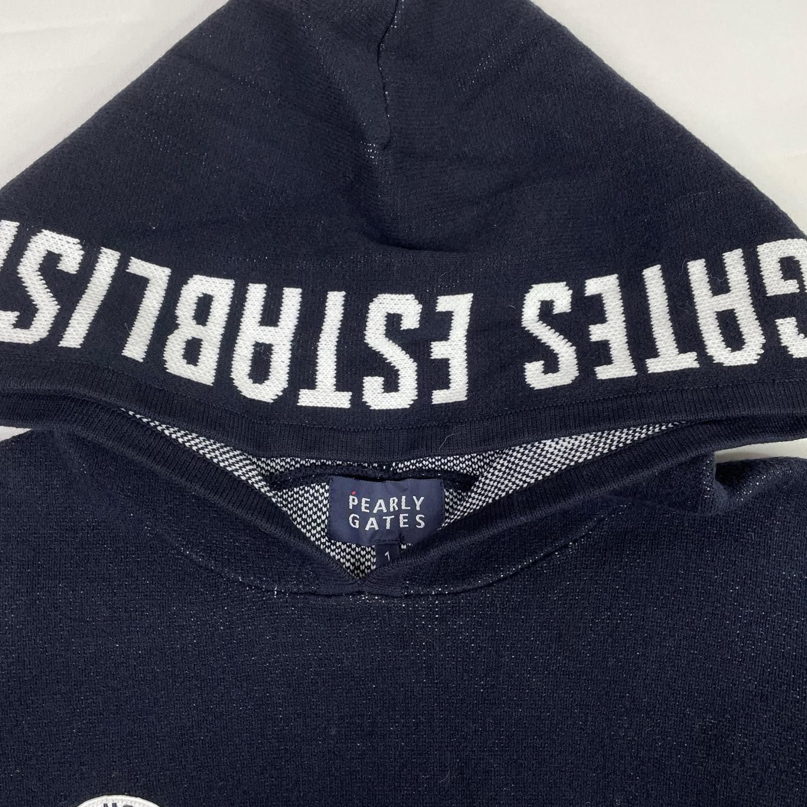 中古 レディース パーリーゲイツ PEARLY GATES パーカー 1(M) 紺