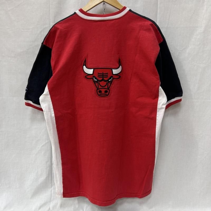 チャンピオン 90s 青刺繍タグ後期 NBA シカゴブルズ VネックTシャツ