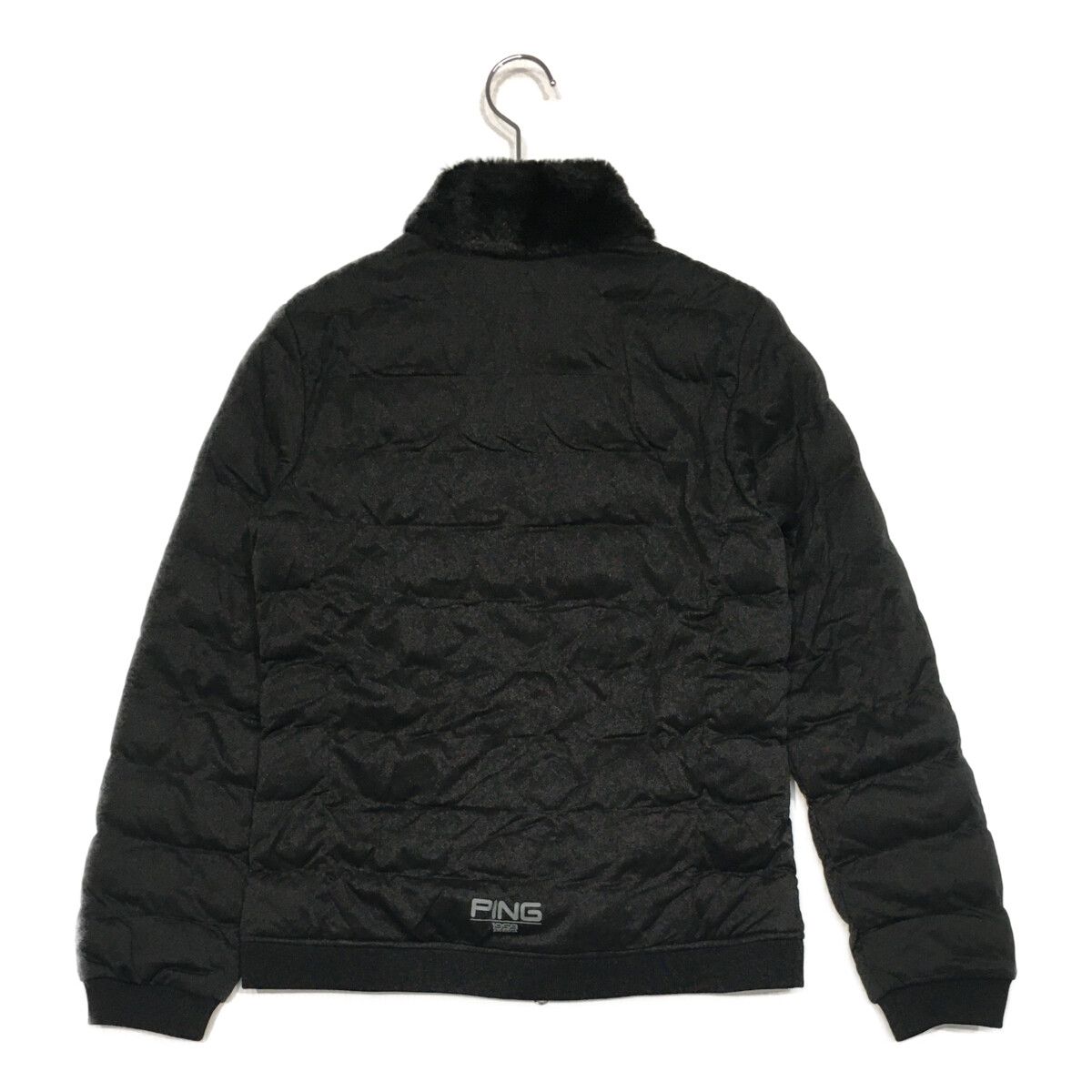 中古 レディース ピン PING フルジップアウター M 黒 ブラック 中綿