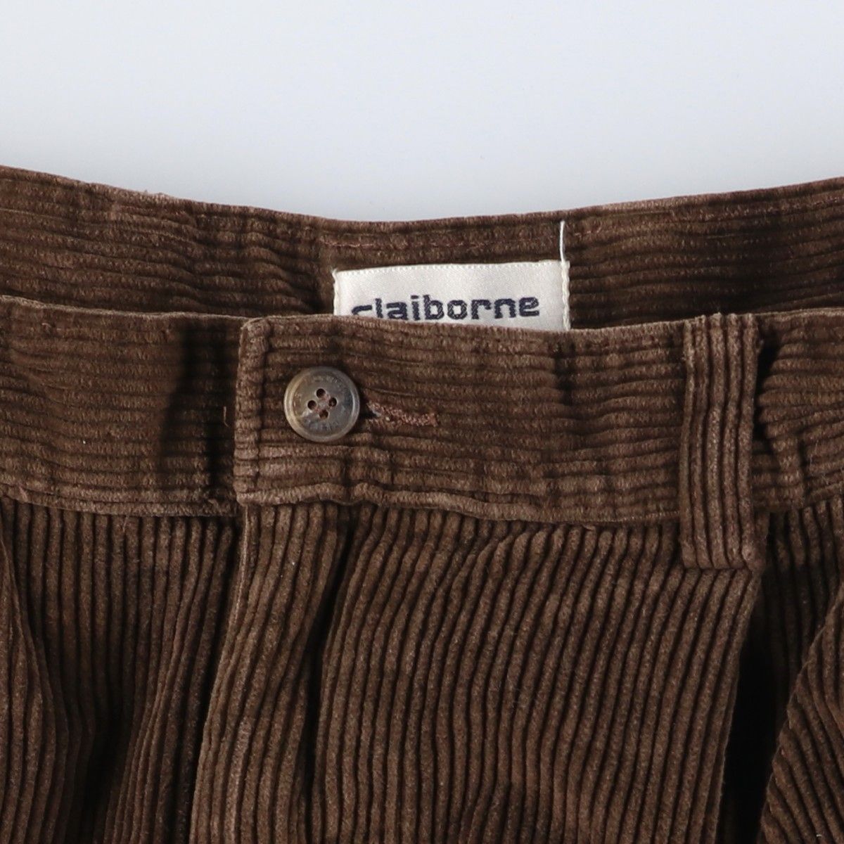 古着 リズクレイボーン Liz Claiborne ツータック コーデュロイパンツ