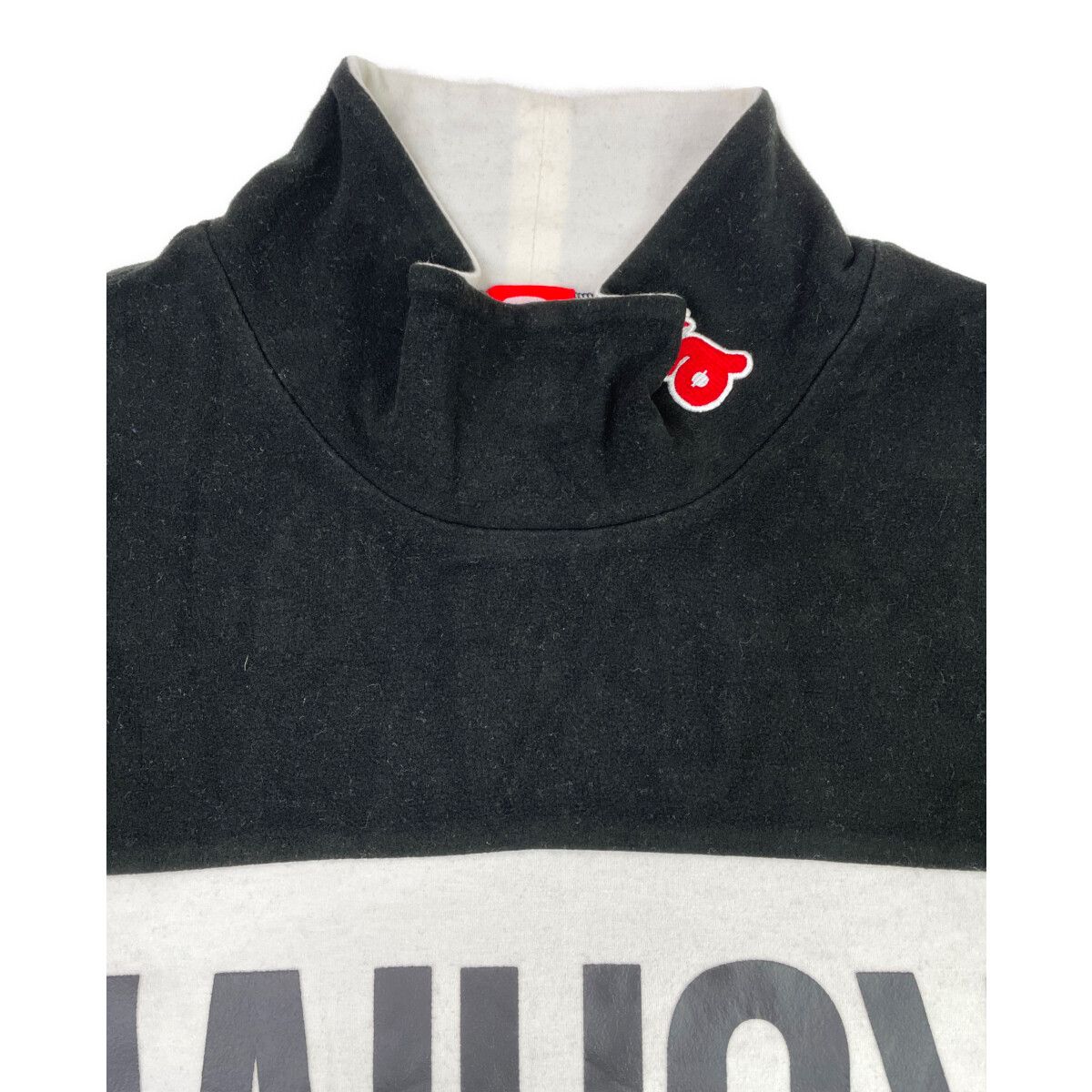 中古 メンズ アルチビオ archivio 長袖シャツ 50(LL) 黒×白 ハイネック