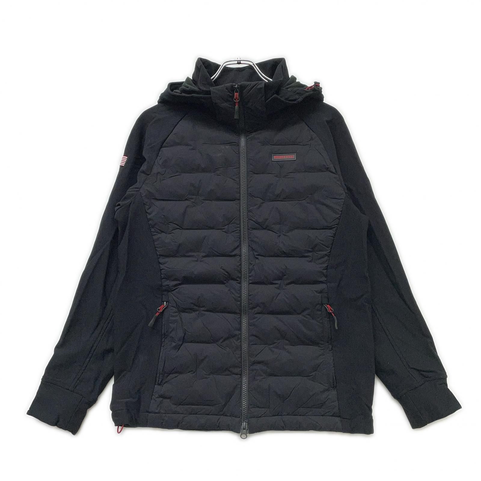 中古 メンズ ブリーフィング BRIEFING ダウンジャケット M 黒 ブラック