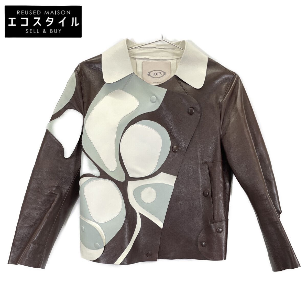 TOD'S トッズ ﾌﾞﾗｳﾝ ﾗﾑﾚｻﾞｰ ｼﾞｬｹｯﾄ 40 - メルカリ