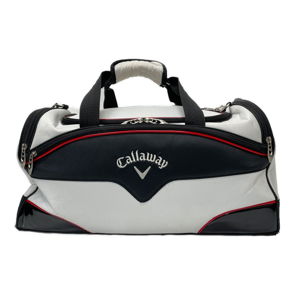 中古 キャロウェイ Callaway ボストンバッグ ホワイト×ブラック
