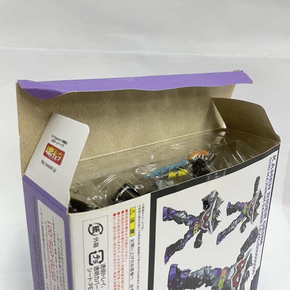 輸送箱未開封 仮面ライダーゲンム ゴッドマキシマムゲーマー レベルビリオン 中古】開封・箱傷み)バンダイ S.H.Figuarts 仮面ライダーゲンム ゴッド