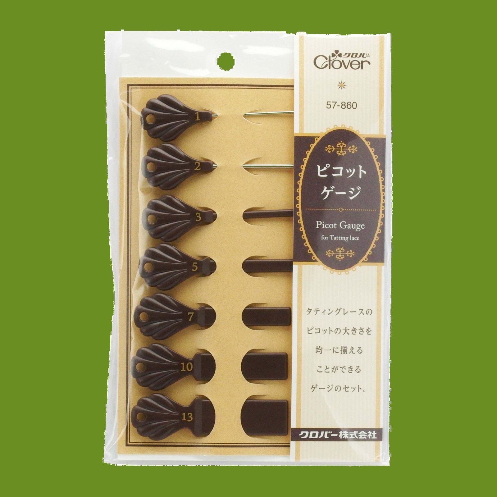 在庫処分】クロバー(Clover) タティングレース用品 ピコットゲージ 57