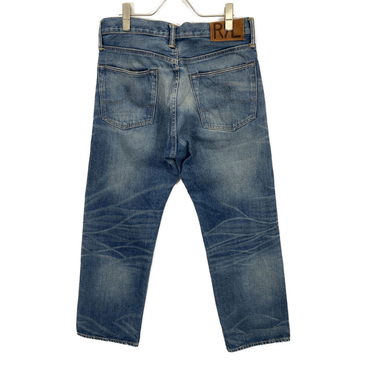 ★1492 RRL ストレートデニム　ボタンフライ　ハチノス　赤耳　30×30 RRL ダブルアールエル ｲﾝﾃﾞｨｺﾞ ﾎﾞﾀﾝﾌﾗｲ 赤耳 ｽﾄﾚｰﾄﾃﾞﾆﾑﾊﾟﾝﾂ 30×30