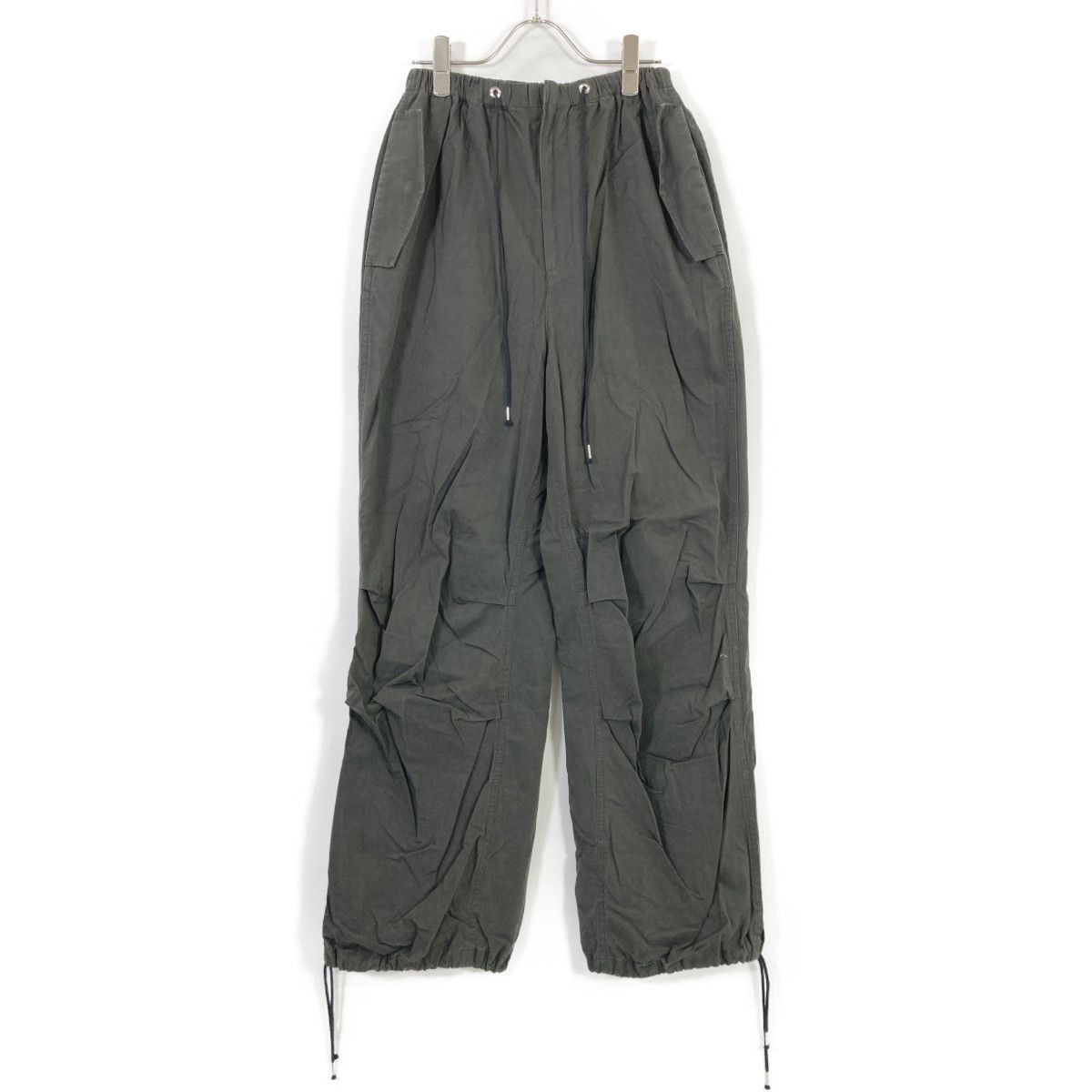 THE SHISHIKUI シシクイ 0720 ﾌﾞﾗｯｸ PARACHUTE PANTS ﾊﾟﾗｼｭｰﾄﾊﾟﾝﾂ S