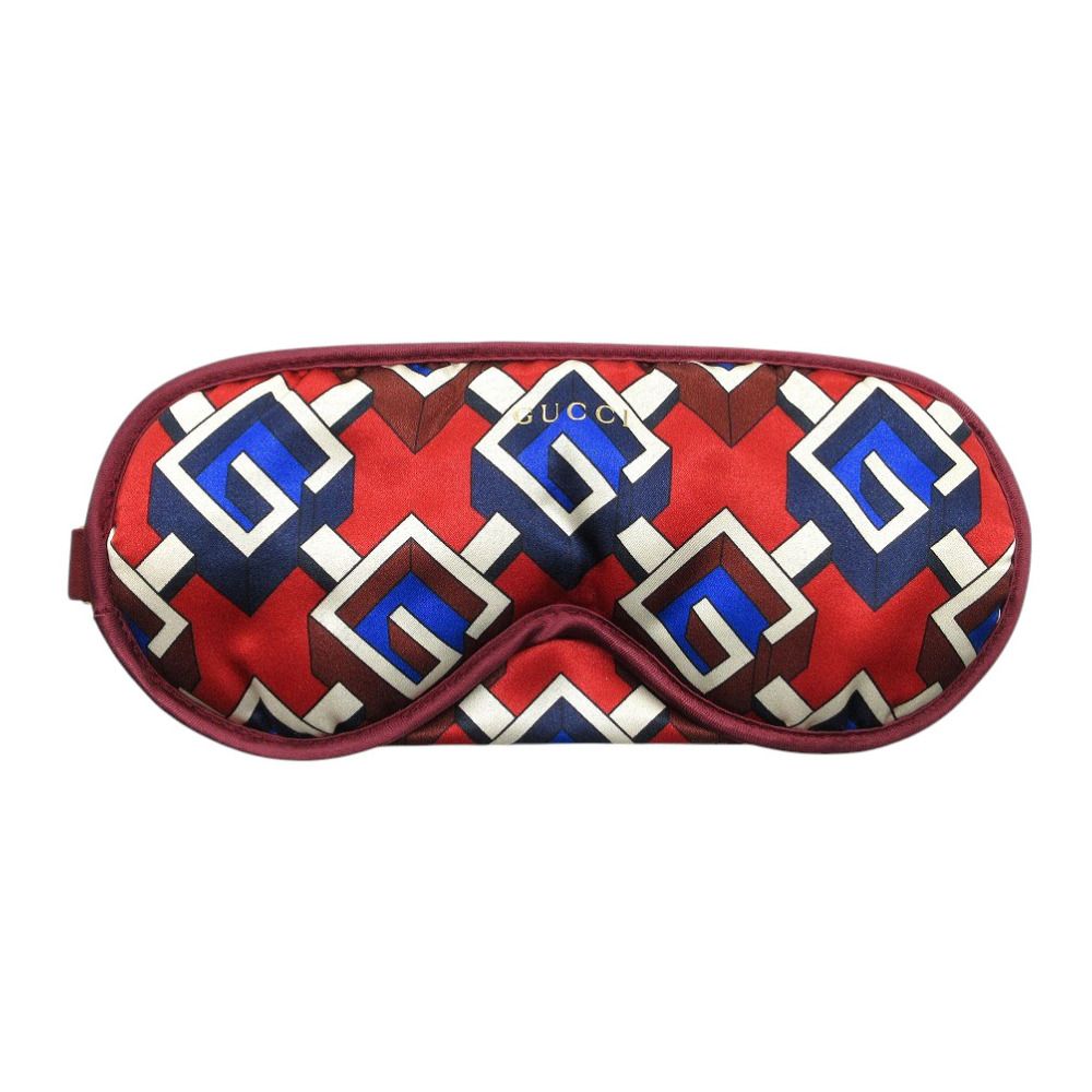 未使用品 グッチ アイマスク ジオメトリックG その他小物 レッド
