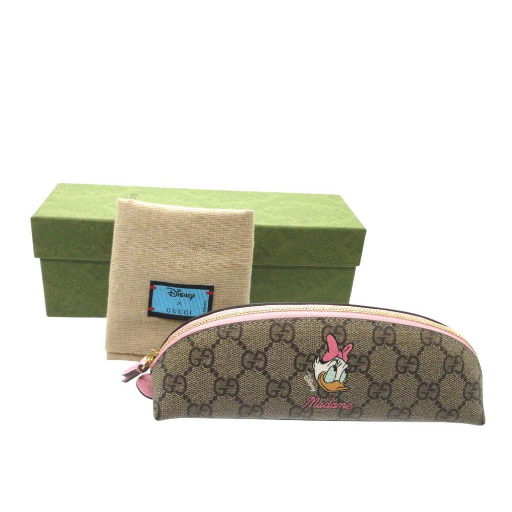 未使用 グッチ ディズニーコラボ デイジーダッグ GGスプリーム/レザー