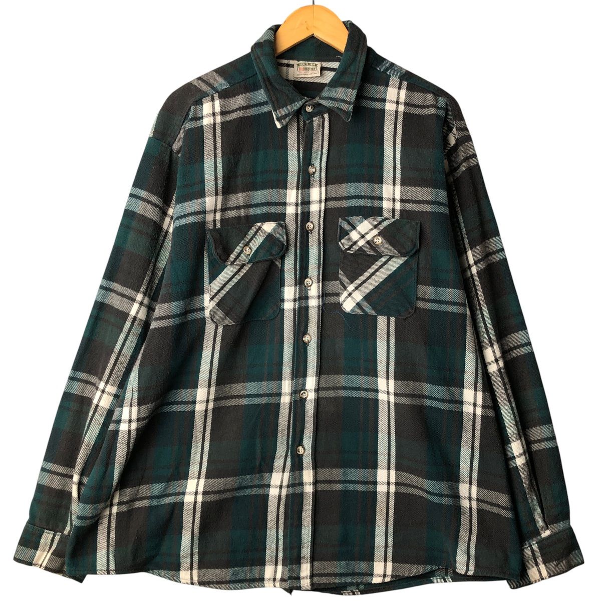 古着 90年代 ファイブブラザー FIVEBROTHER 長袖 フランネルチェック 