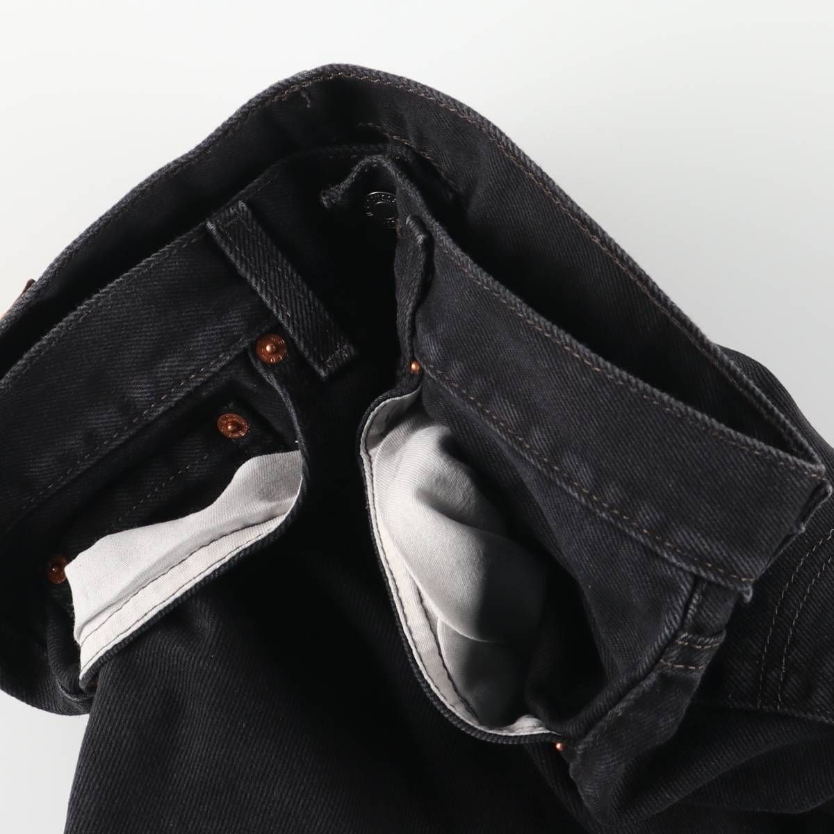 古着 リーバイス Levi's 505 ブラックデニム テーパードデニムパンツ