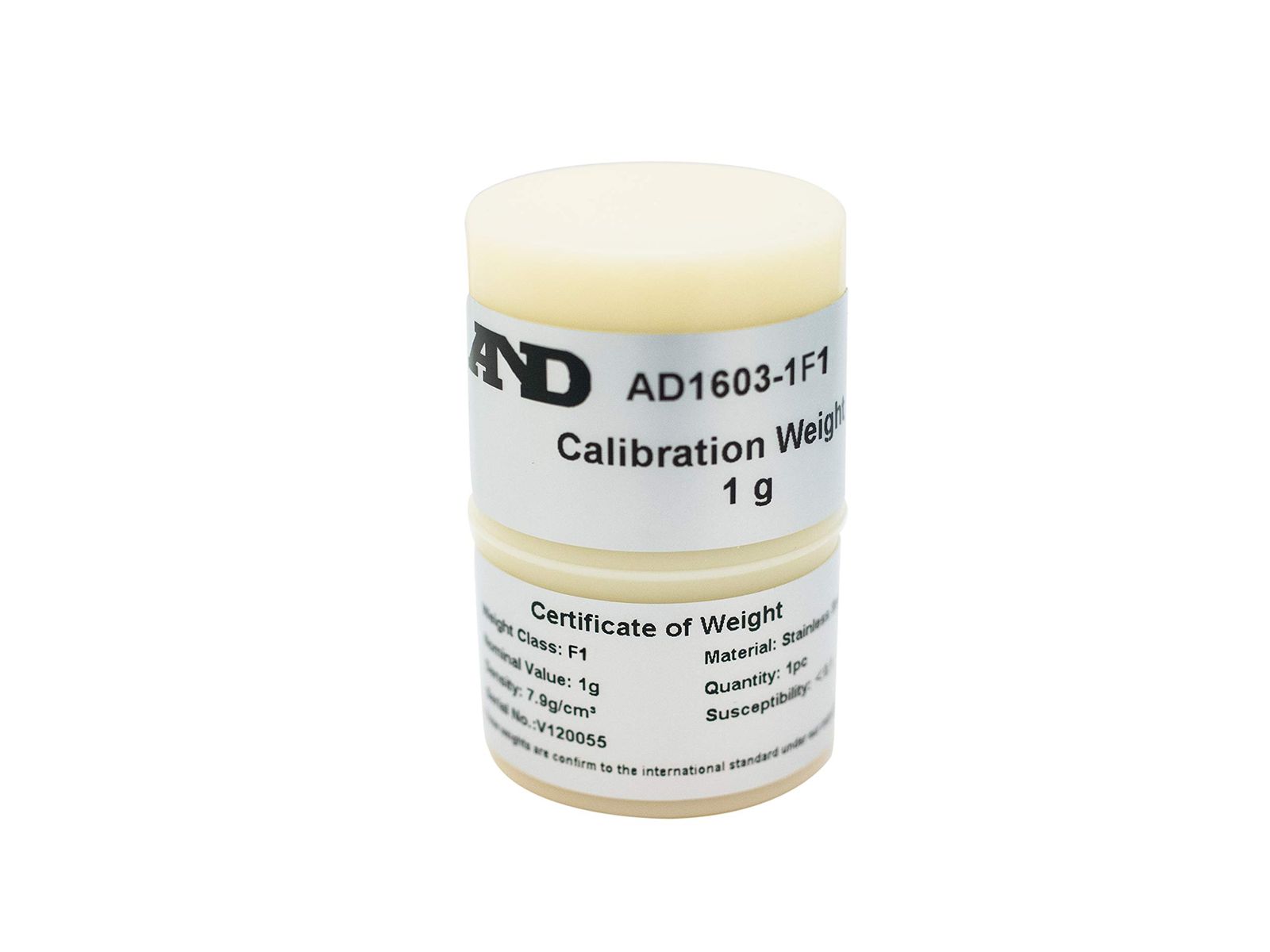 A-D 校正用分銅 OIML型円筒分銅 F 1級 1 g AD 1603-1
