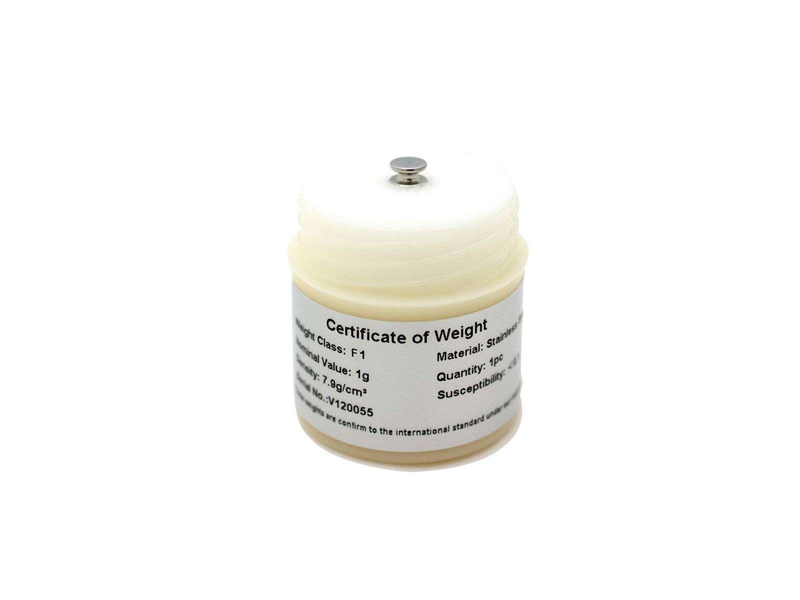  A-D 校正用分銅 OIML型円筒分銅 F 1級 1 g AD 1603-1 はかり 計測 検査