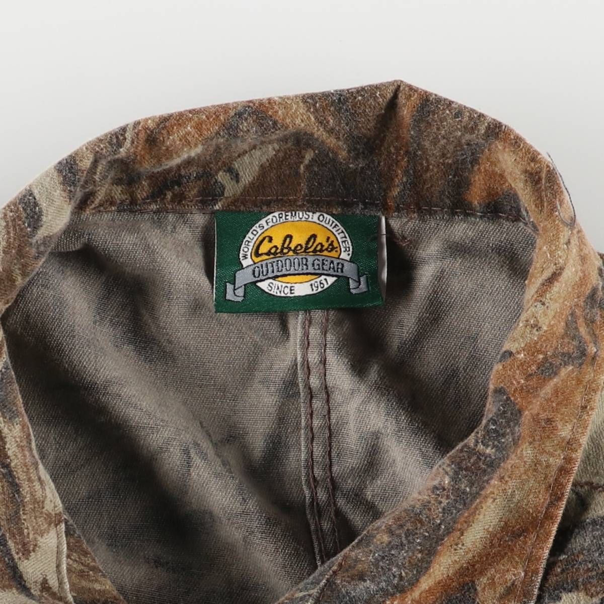 古着 90~00年代 カベラス Cabelas 迷彩柄 リアルツリーカモ 長袖