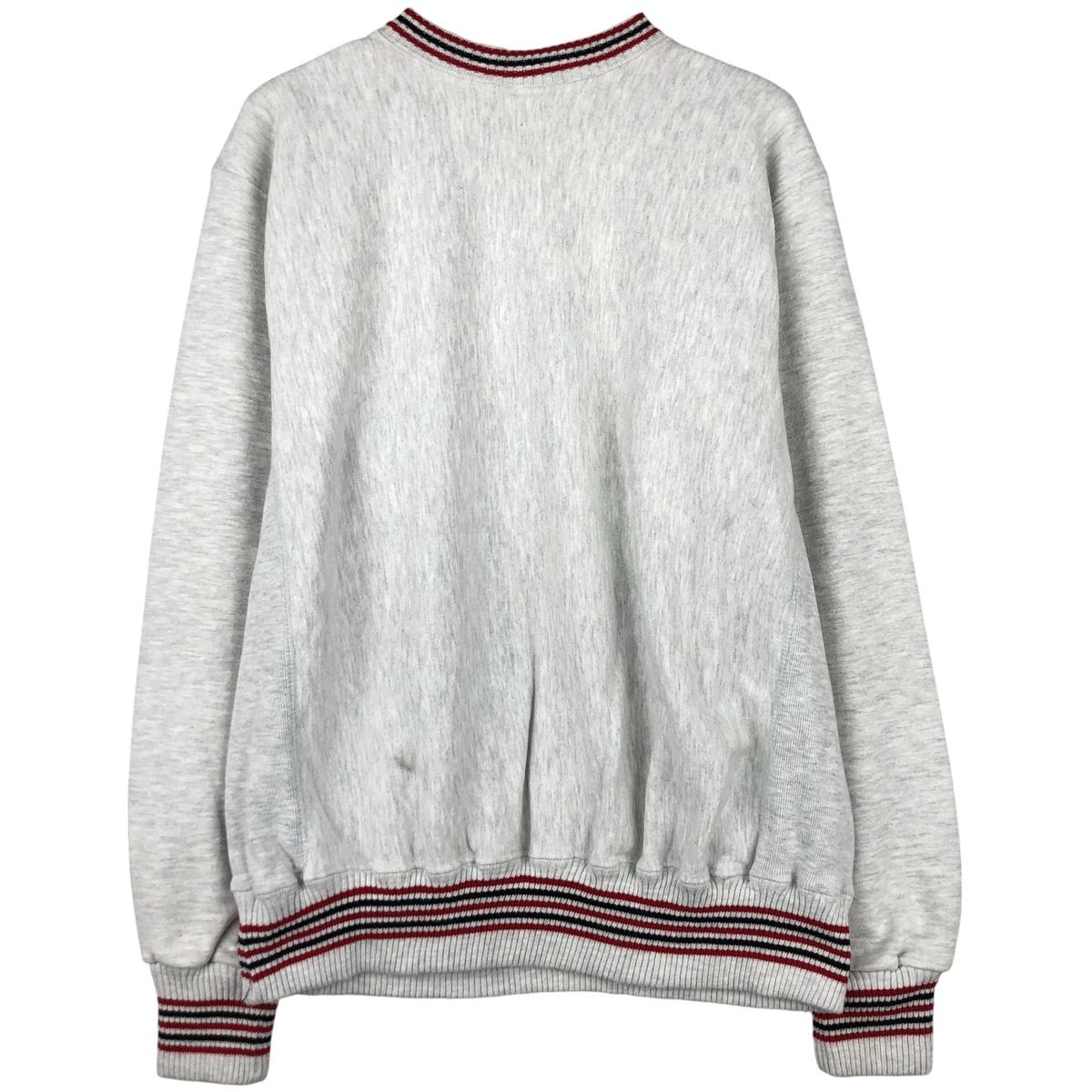 古着 90年代 MV SPORT PRO WEAVE ライン入り カレッジスウェットシャツ 