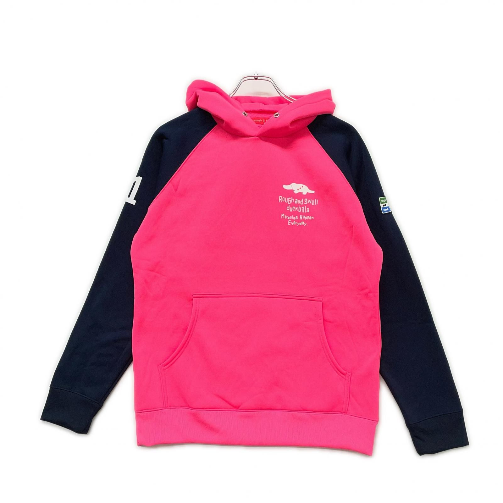 中古 レディース ラフ＆スウェル rough&swell パーカー L ピンク