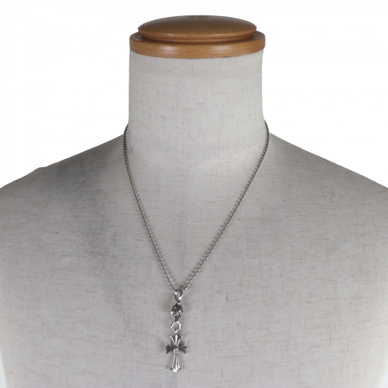 極美品▽CHROME HEARTS クロムハーツ 1ボール タイニー クロス 925