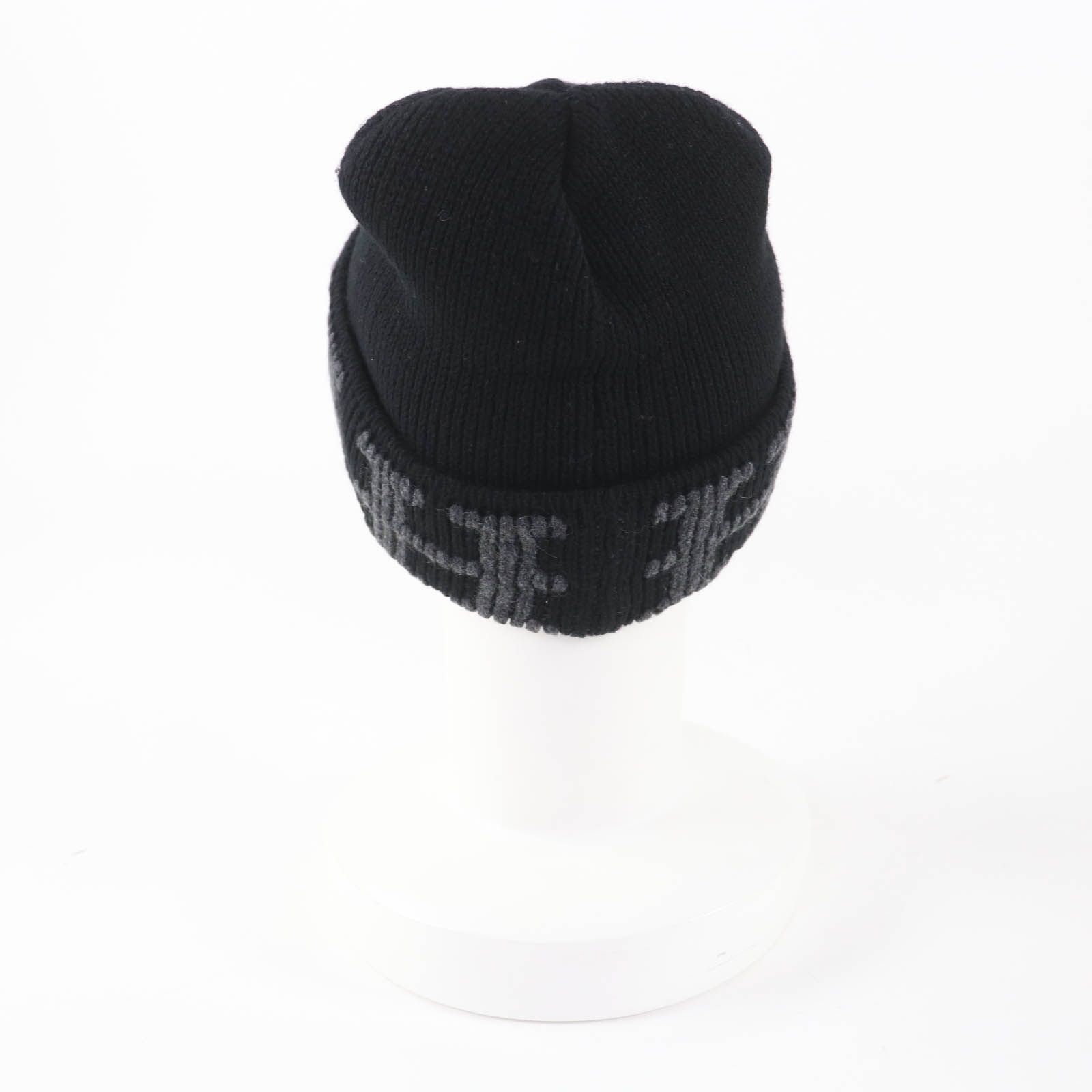 極美品☆HERMES エルメス カシミヤ100％ Hモチーフ ニットキャップ