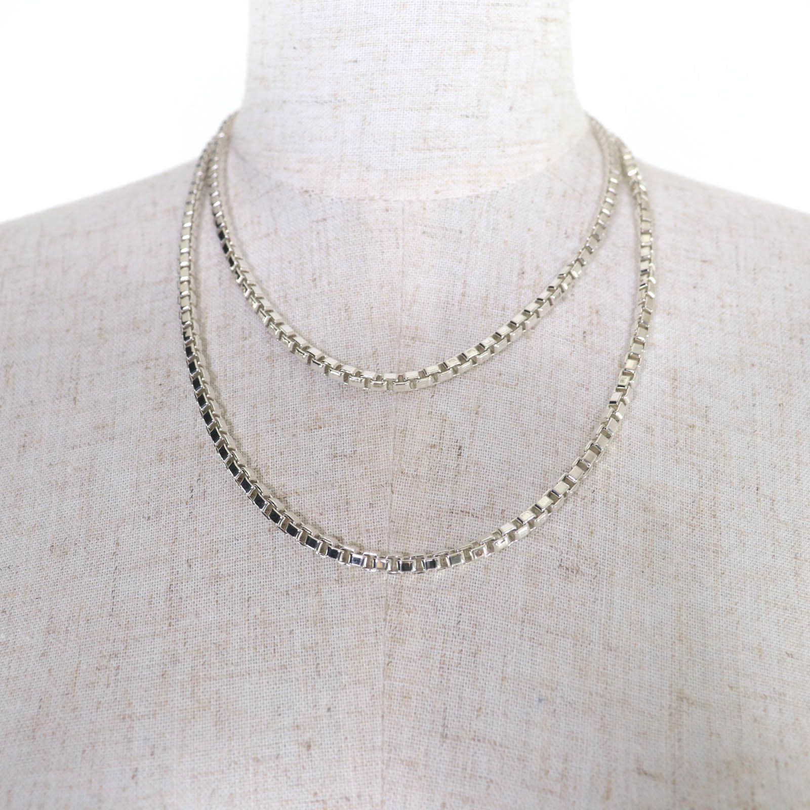 極美品☆TIFFANY&Co. ティファニー ベネチアン ネックレス 925 ロング