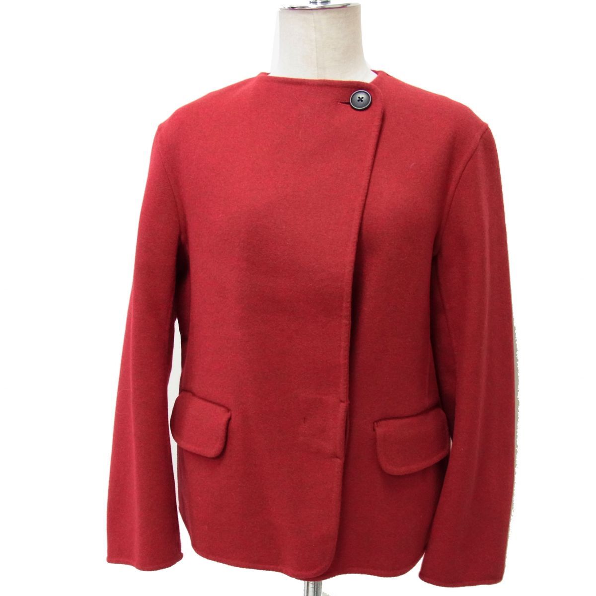 新品☆JIL SANDER×UNIQLO +J ダブルフェイス ノーカラージャケット 