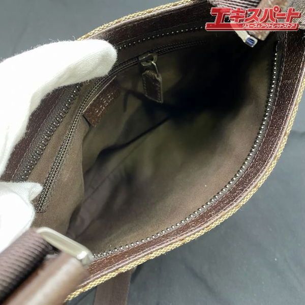 GUCCI GG柄 キャンバス ショルダーバッグ 122793 斜め掛け グッチ 戸塚