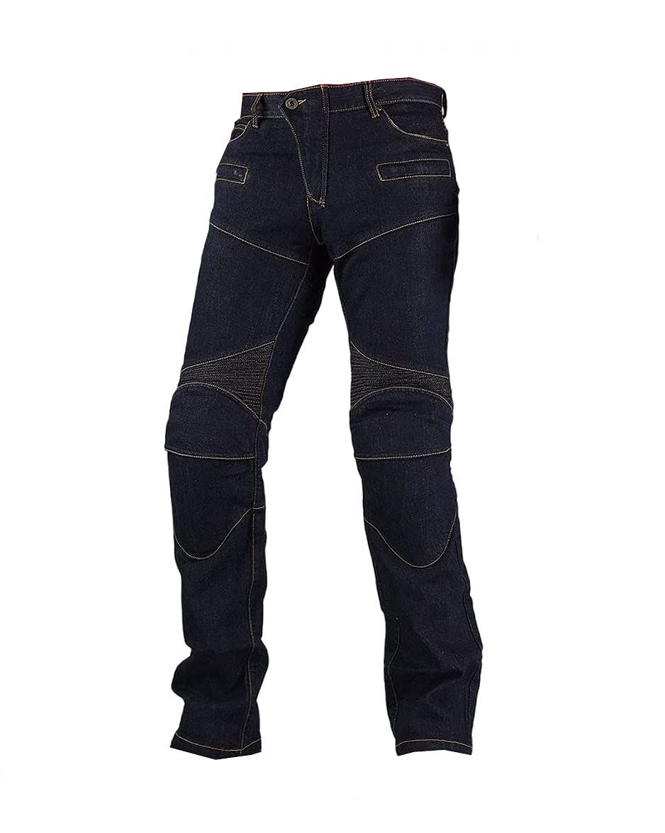 新品 コミネ(KOMINE) バイク用 パンツ スーパーフィットKVデニムジーンズ One Wash Blue L PK-718 春夏秋向け プロテクター CE規格 ストレッチ素材