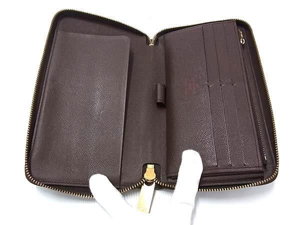 ルイヴィトン【最高級美品】ダミエ　エベヌ　ジッピーオーガナイザー　メンズ　長財布 ルイヴィトン ジッピー・オーガナイザー NM 長財布LOUIS VUITTON