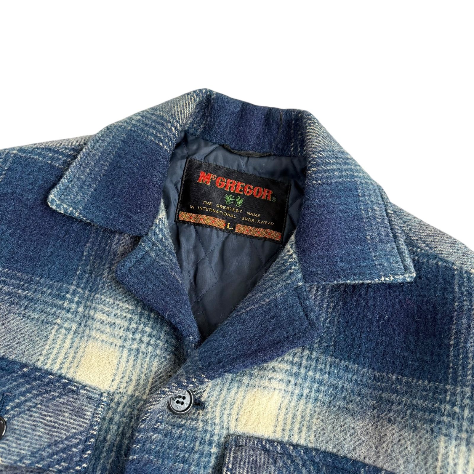 80's McGREGOR / マクレガー オンブレチェック ウールジャケット