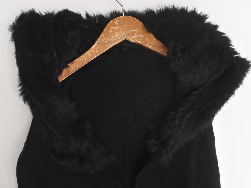 COMME CA DU MODE コム サ デ モード ウール100% ラビットファー