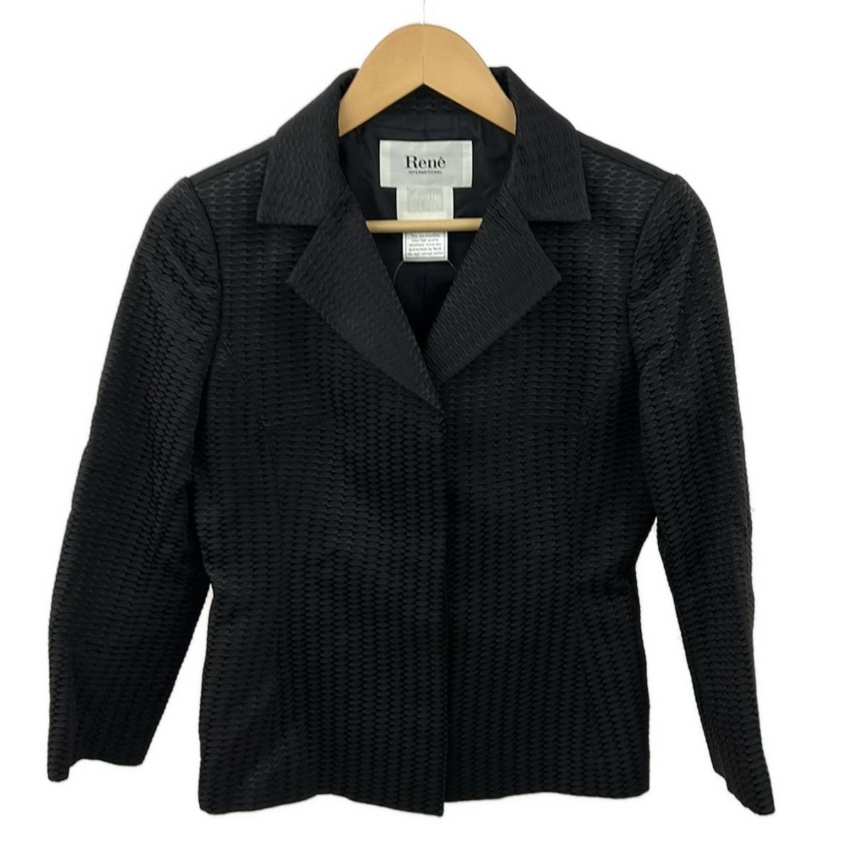 未使用 ルネ Rene ジャケット 38 Rene(ルネ) ジャケット サイズ38 M レディース美品 - 黒 長袖/肩パッド