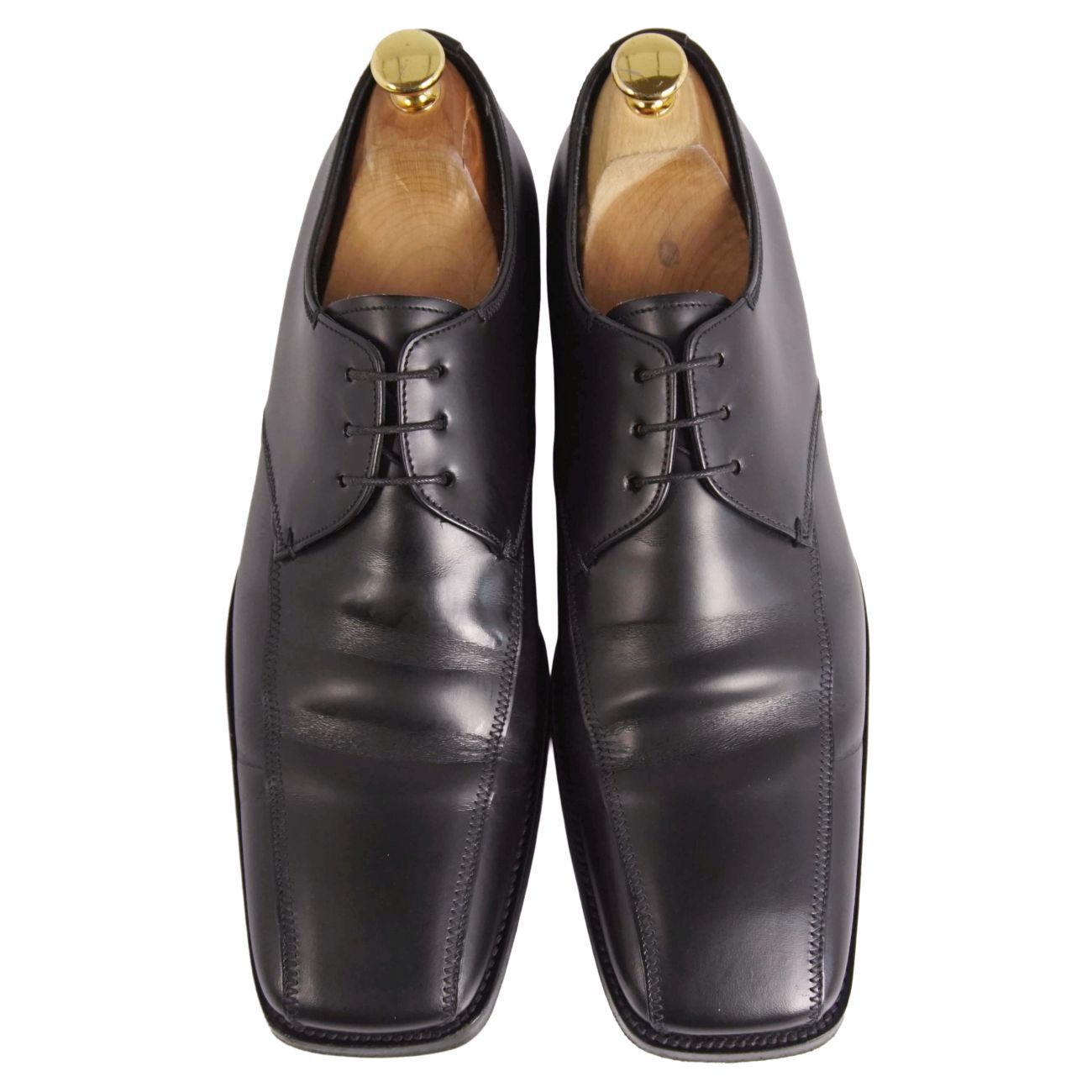美品 プラダ PRADA レザーシューズ ダービーシューズ ビジネスシューズ