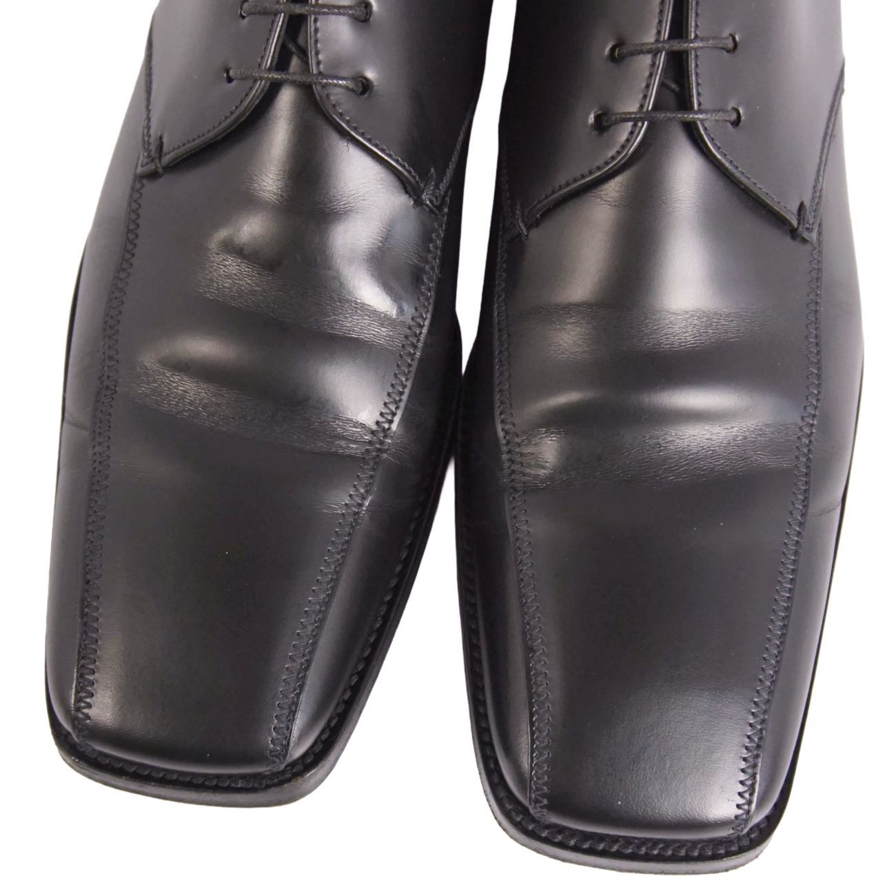 美品 プラダ PRADA レザーシューズ ダービーシューズ ビジネスシューズ