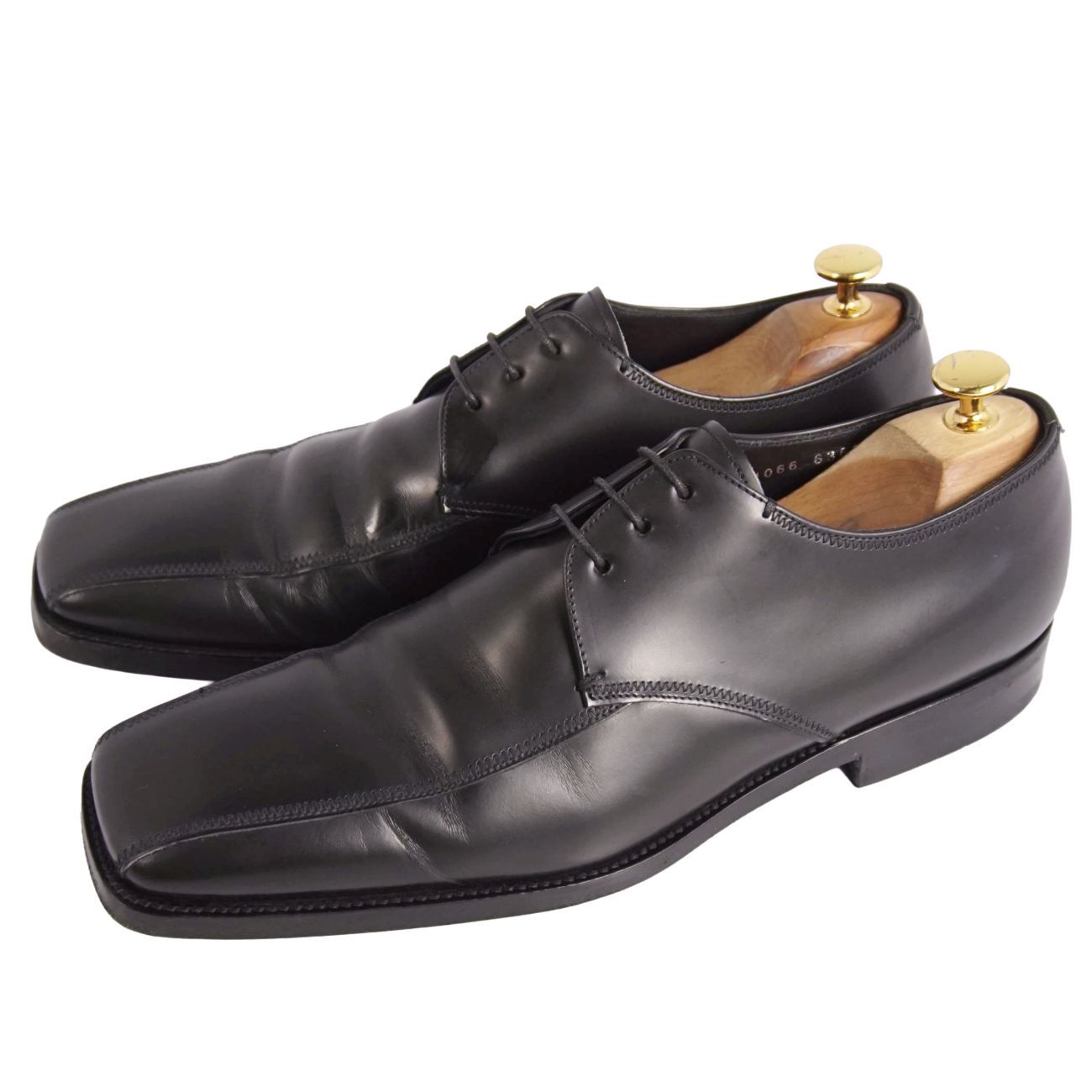 美品 プラダ PRADA レザーシューズ ダービーシューズ ビジネスシューズ 