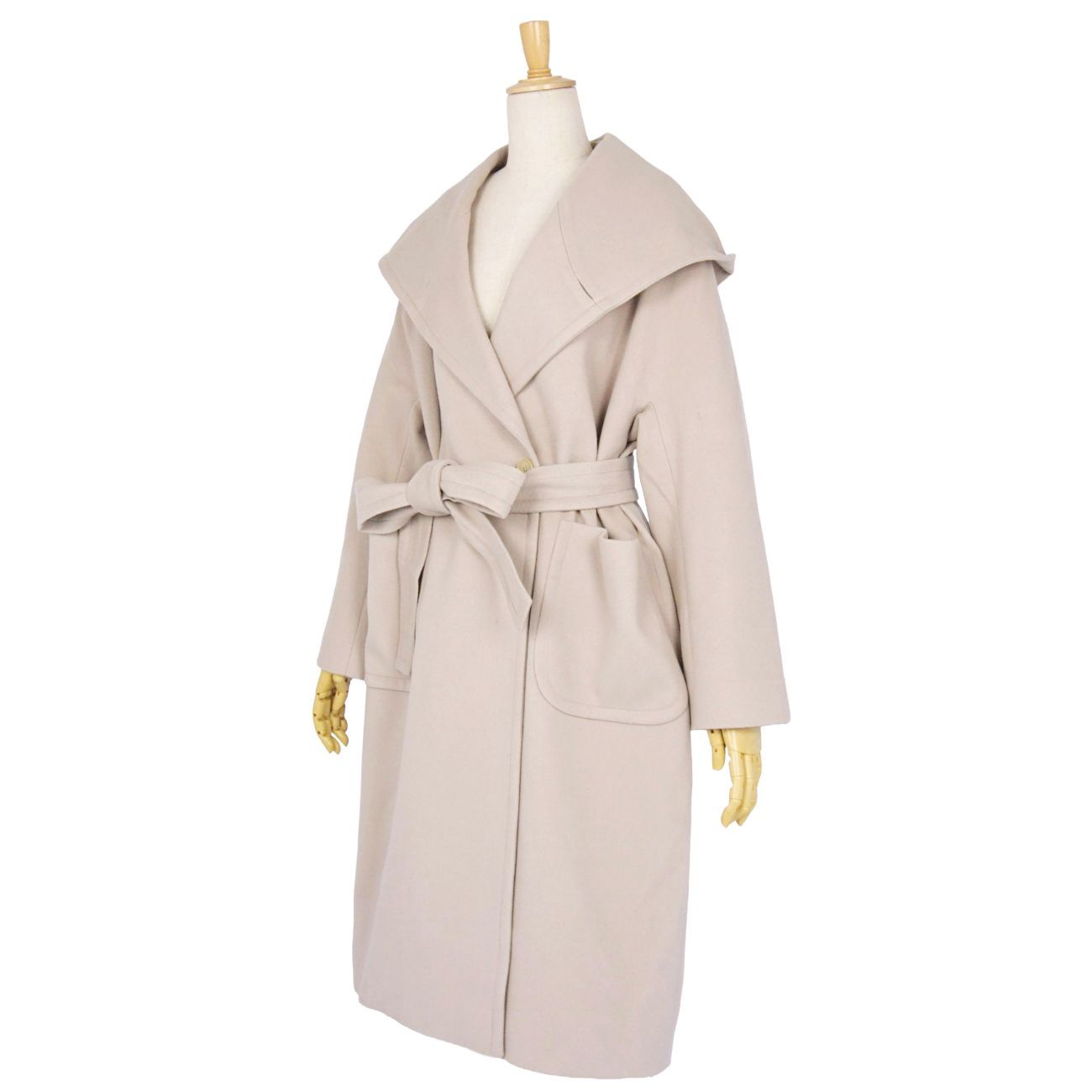 美品 タリアトーレ TAGLIATORE コート ベルト付き ロングコート ウー