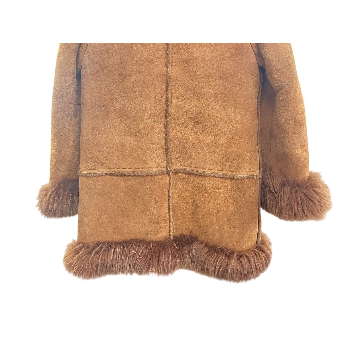 ROTINY 毛皮 ロティニー サイズ9 ムートンコート ブラウン ハーフ丈