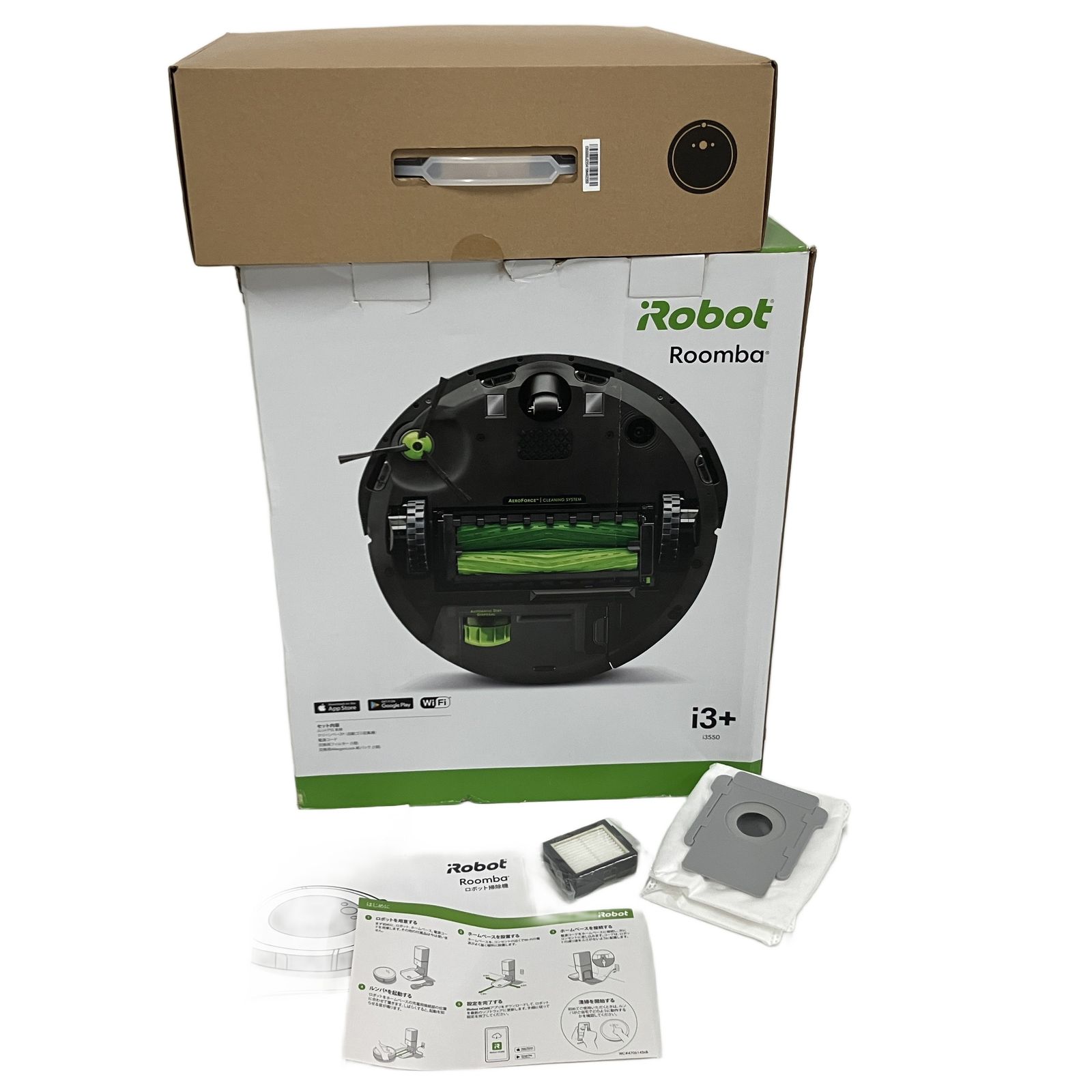 iRobot ルンバ i3+ RVD-Y1 クリーンベース ロボット 掃除機 家電 中古