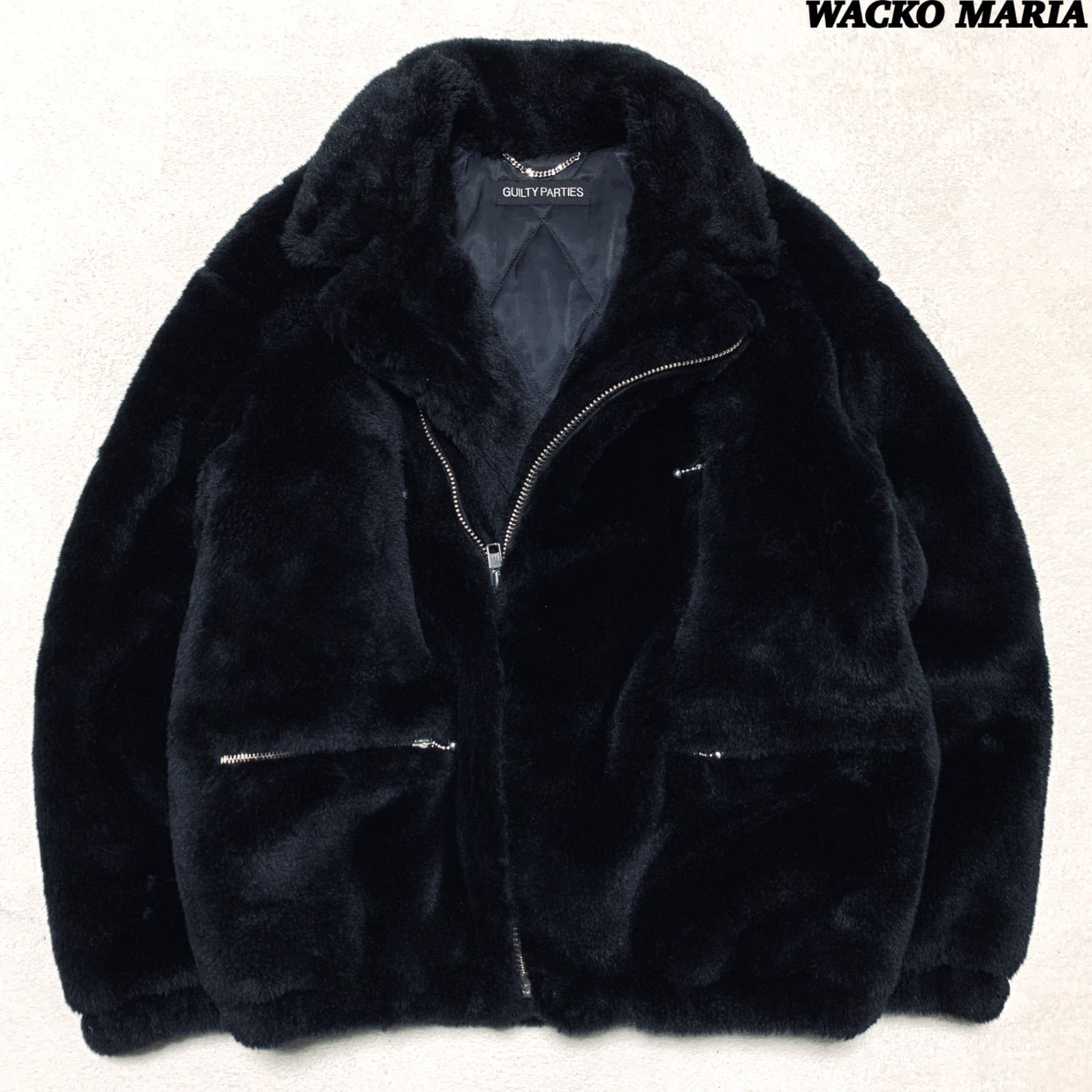WACKO MARIA Fur Double Riders Jacket ダブルライダースジャケット