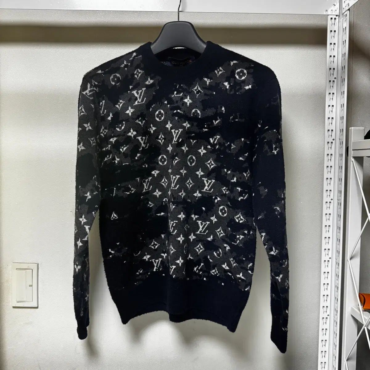 ルイヴィトン モノグラムディストレストウールニット LOUIS VUITTON 