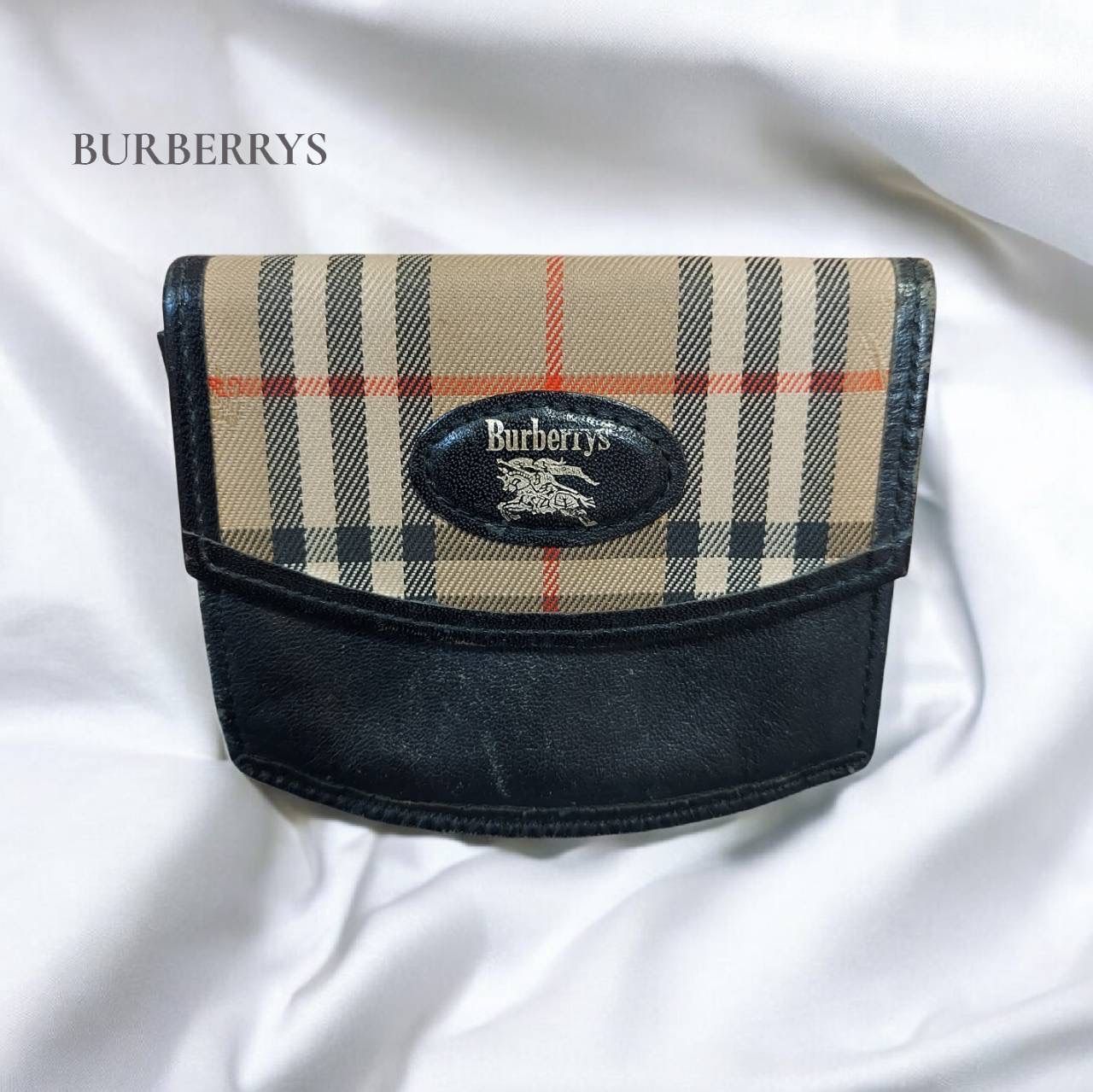 Burberrys バーバリーズ ノバチェック コインケース 黒 ブラック