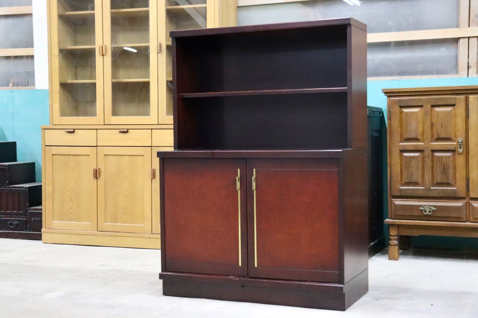 GMIK811A○モリシゲ / MORISHIGE キャビネット 飾り棚 本棚 リビング