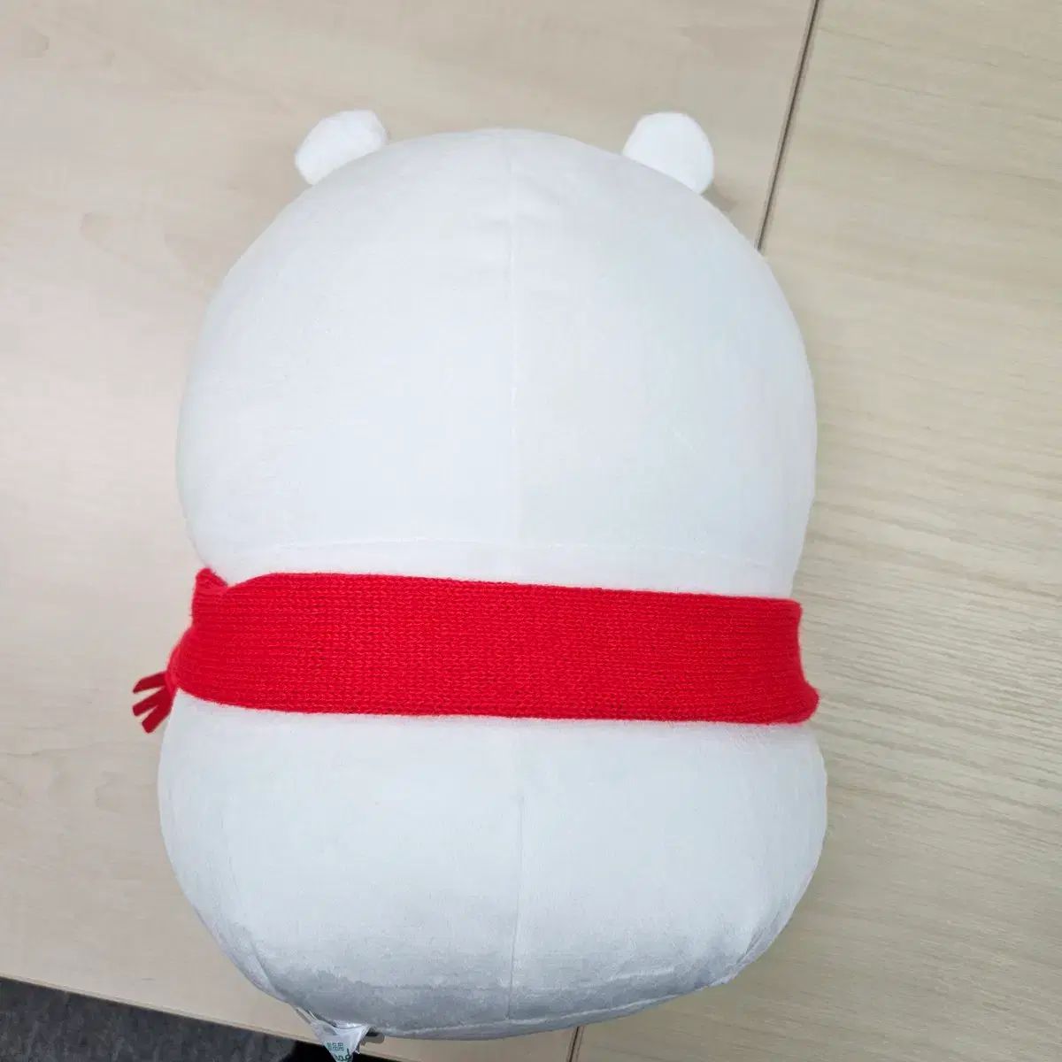 自分ツッコミくま 冬越し マフラー 雪だるま ぬいぐるみ 27cm - メルカリ