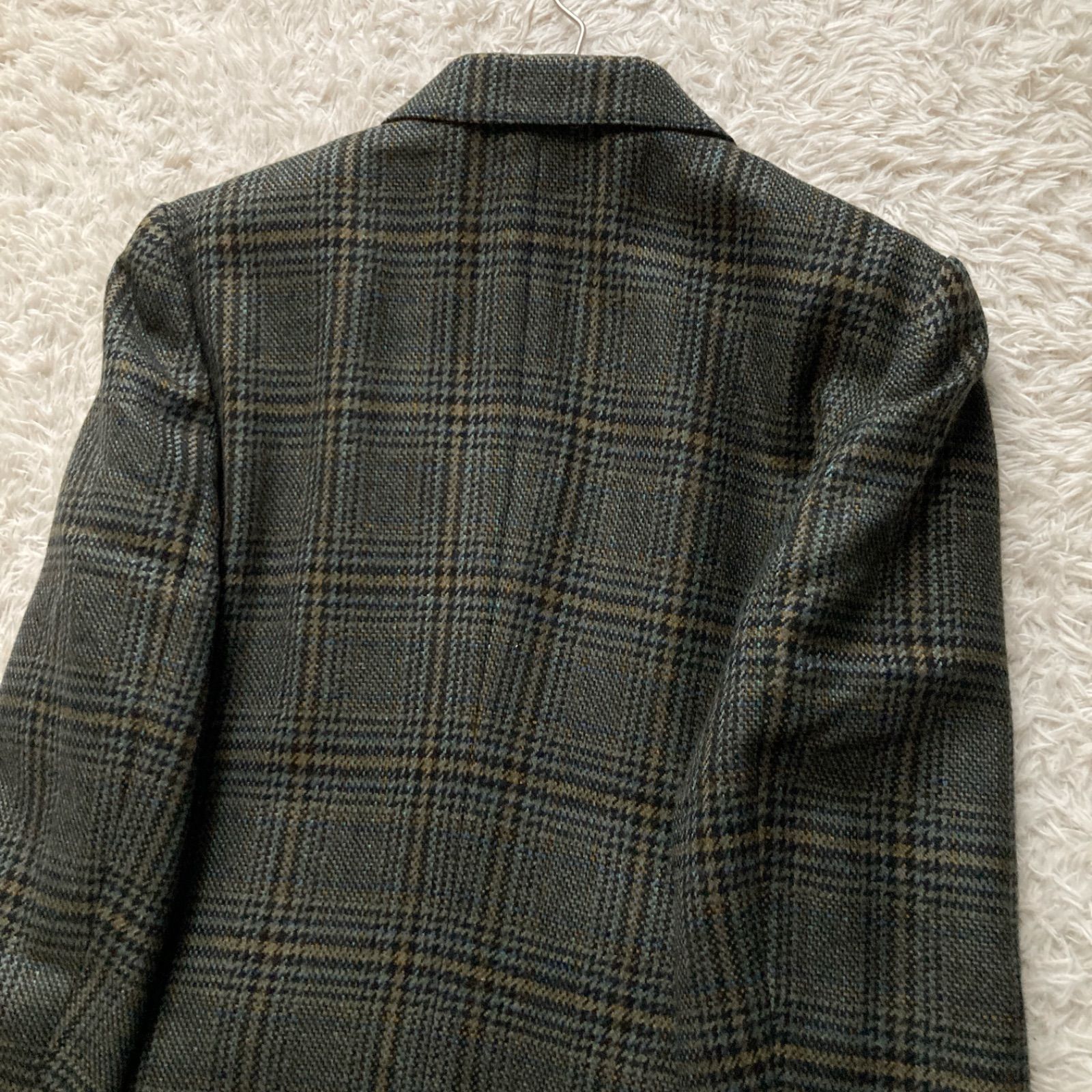 美品 DAKS ダックス テーラードジャケット スーツ チェック 格子柄