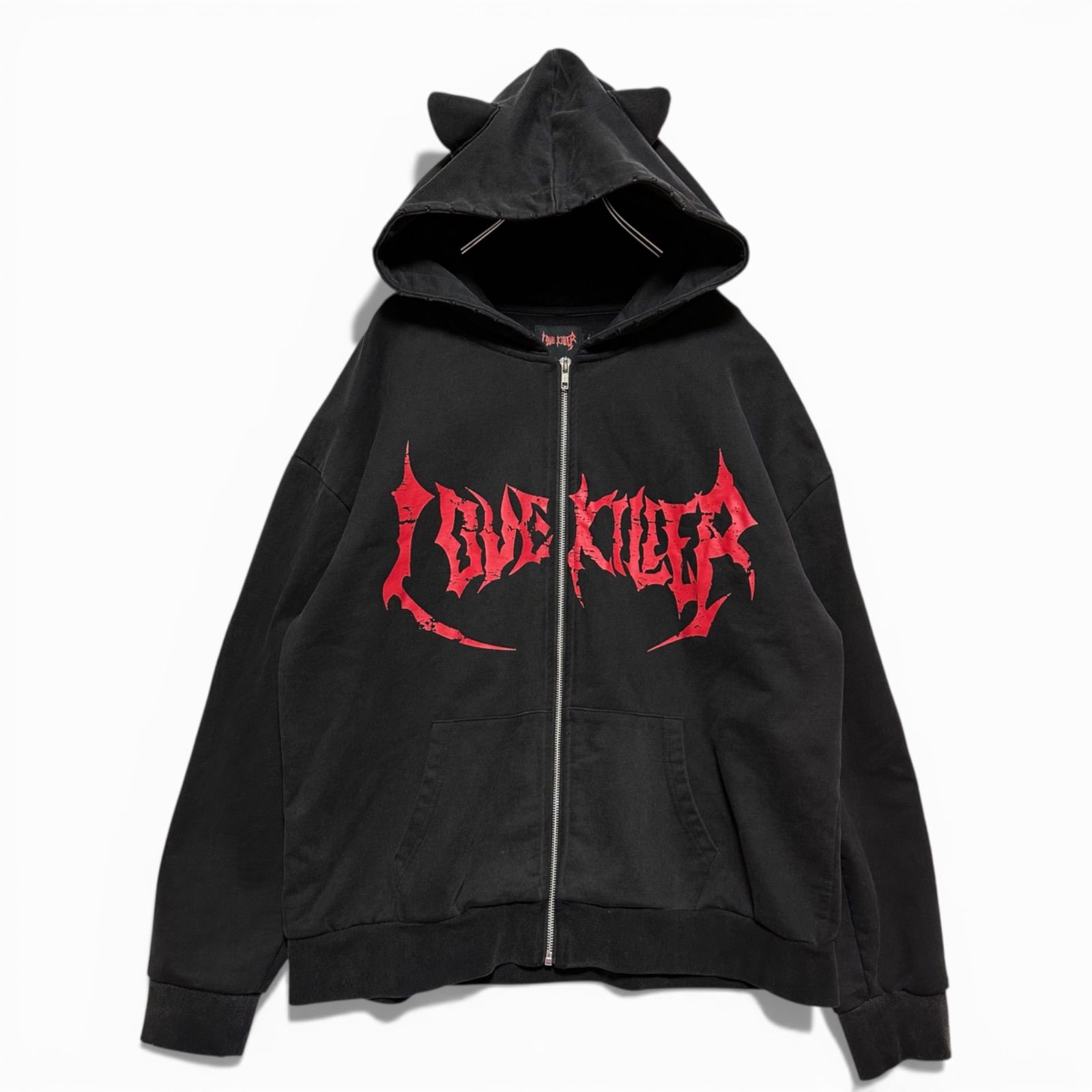 LOVE KILLER ラブキラー Killer cat zip hoodi キラーキャット ジップ 