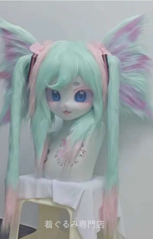 着ぐるみ ケモノ体 スーツ セット 全頭ヘッド ファースーツ ぬいぐるみ